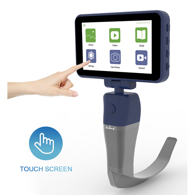 4.5-inch Video Laryngoscope Reusable Sterilizable Blades Touch screen color