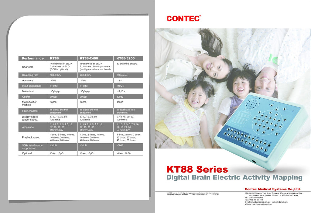 16Channel EEG Device-Digital Brain Electric Activity Monitor&Mapping System KT88