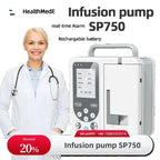 Human Use Syringe Pump Infusion LCD Real-time Alarm Rechargable Battery