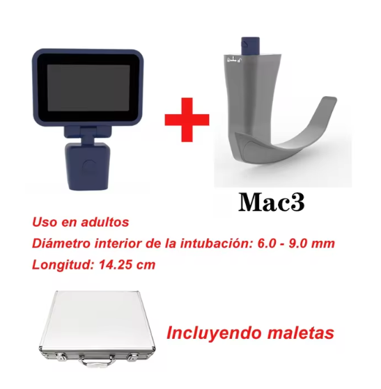 3.5 Inch Touch Screen Video Laryngoscope Laringoscope with 6 Optional Blades