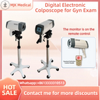 Digital electronic colposcope, remote control with screen, standard definition