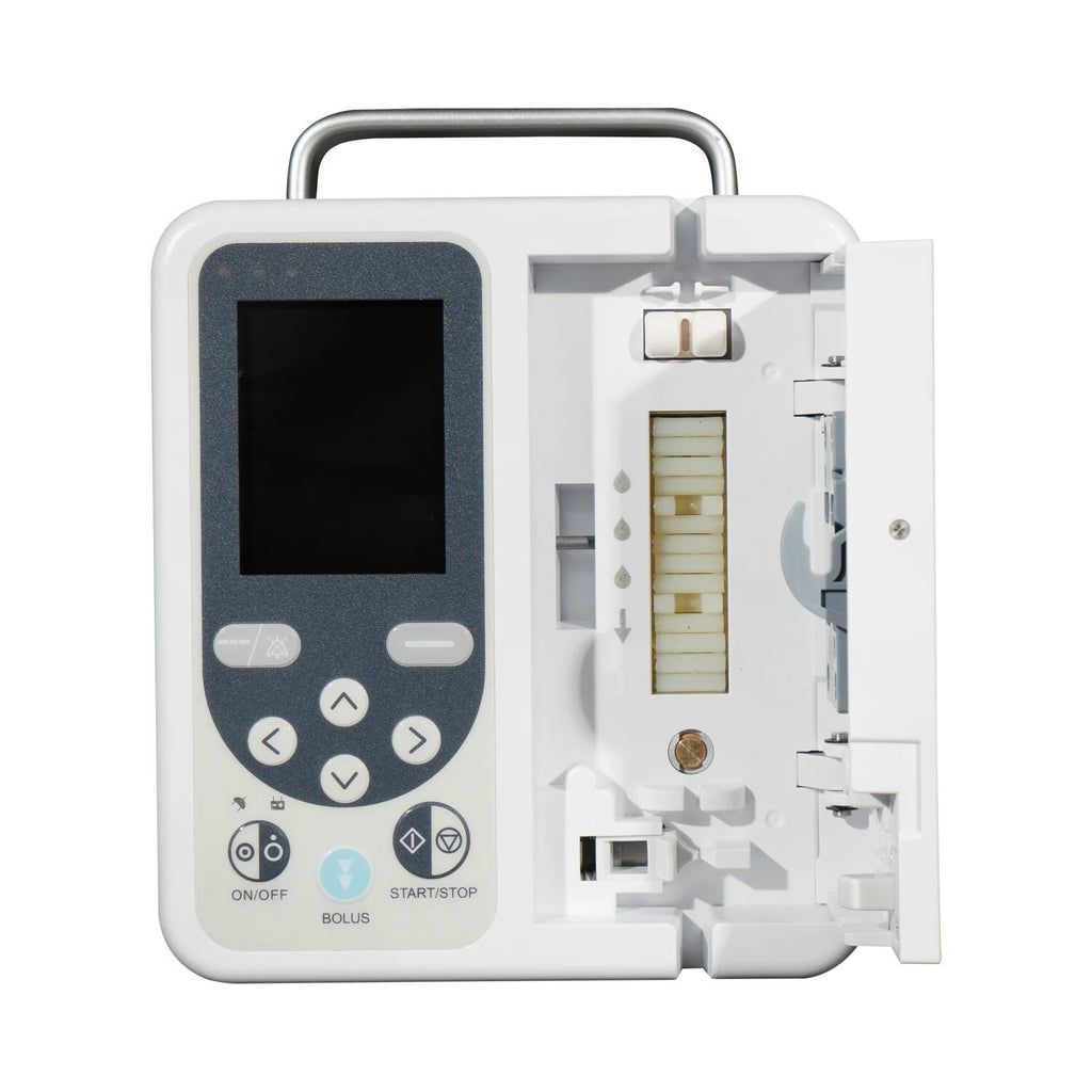 Human Use Syringe Pump Infusion LCD Real-time Alarm Rechargable Battery