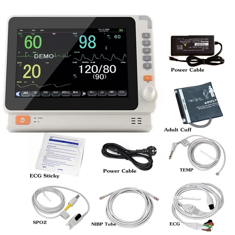 Portable Patient Monitor - 10.1" Touchscreen 6-Parameter Vital Signs