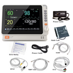 Portable Patient Monitor - 10.1" Touchscreen 6-Parameter Vital Signs