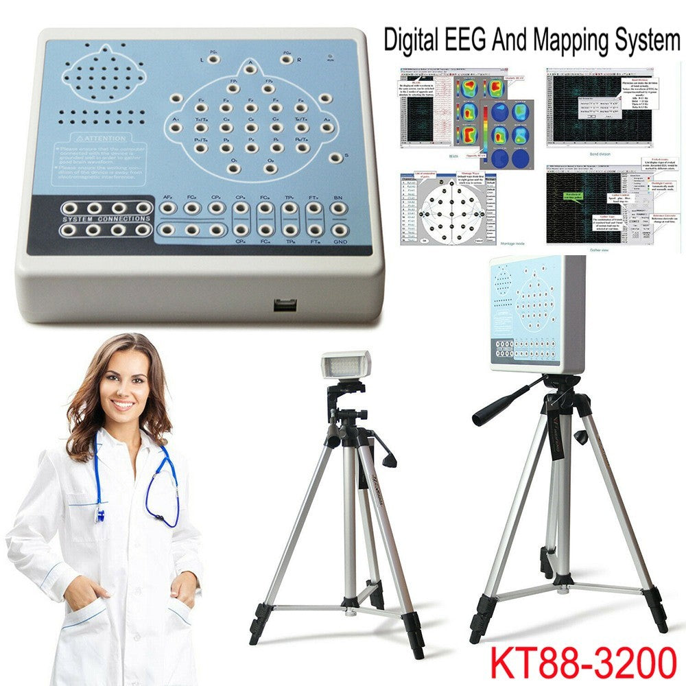 KT88-3200 32-Channel Digital EEG Machine w/ Brain Mapping Software