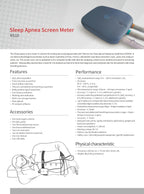 RS10 Sleep Apnea Screen Meter Spo2 PR Nose Air Flow PC Analysis Software