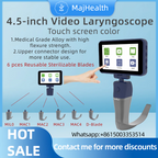4.5-inch Video Laryngoscope Reusable Sterilizable Blades Touch screen color