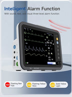 12 Inch Human VET Multiparameters ECG/NIBP/PR/SPO2/RESP/TEMP ICU Patient Monitor
