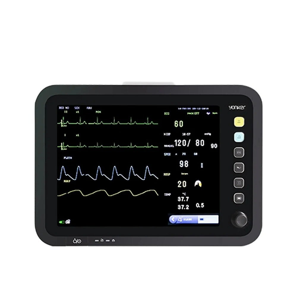 12 Inch Human VET Multiparameters ECG/NIBP/PR/SPO2/RESP/TEMP ICU Patient Monitor