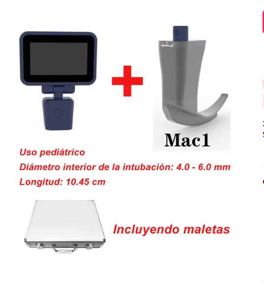 3.5 Inch Touch Screen Video Laryngoscope Laringoscope with 6 Optional Blades