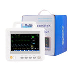 Portable 8" Patient Monitor -Multiparameter Vital Signs Monitor for Clinical Use