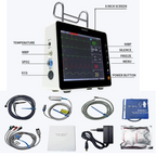 8 inch Vital Signs Monitor ECG NIBP SPO2 RESP TEMP