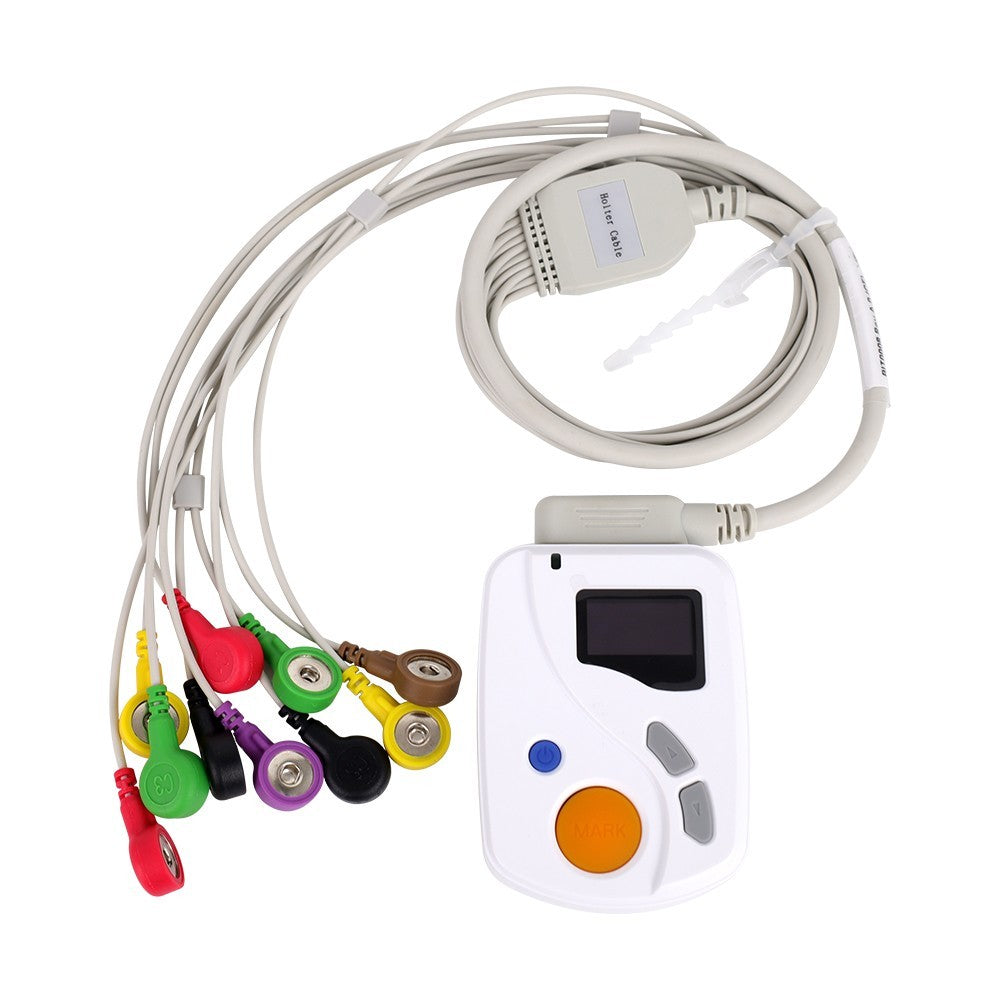 TLC6000 12-Lead Holter Monitor - 24hr ECG Recorder for Cardiac Rhythm Analysis