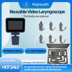 3.5 Inch Touch Screen Video Laryngoscope Laringoscope with 6 Optional Blades