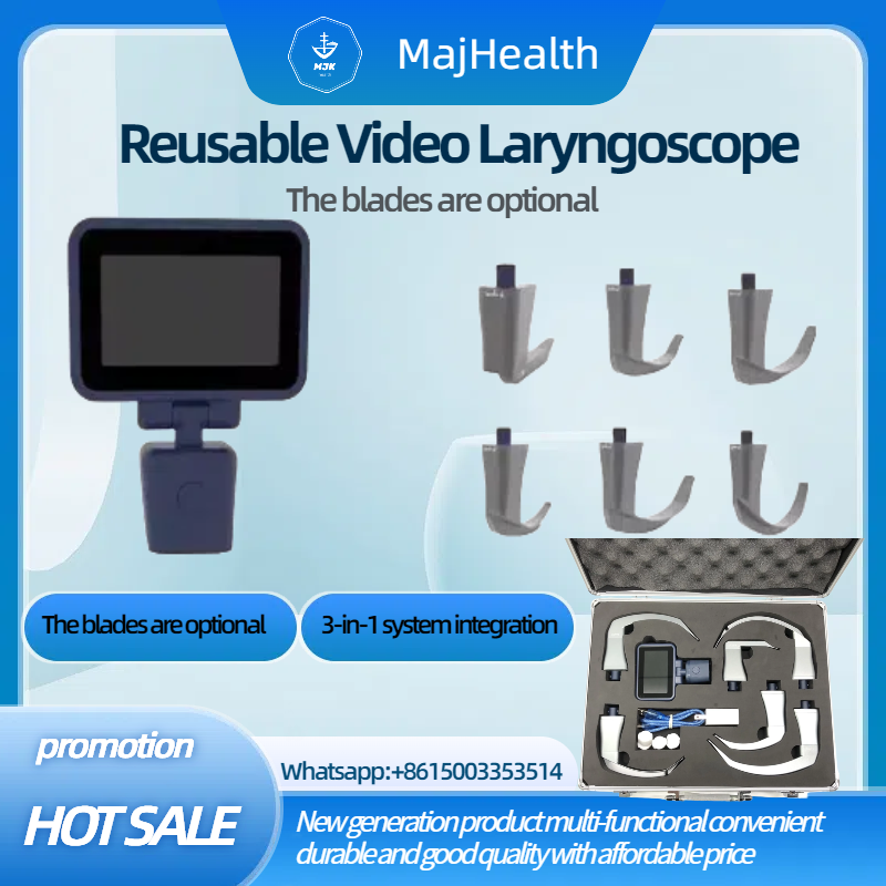 3.5 Inch Touch Screen Video Laryngoscope Laringoscope with 6 Optional Blades