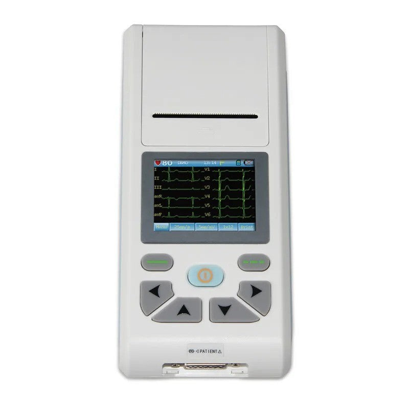 Touch Screen ECG90A Single Channel 12 Leads USB Software Printer EKG ECG Machine