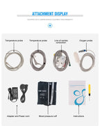 Portable 8" Patient Monitor -Multiparameter Vital Signs Monitor for Clinical Use