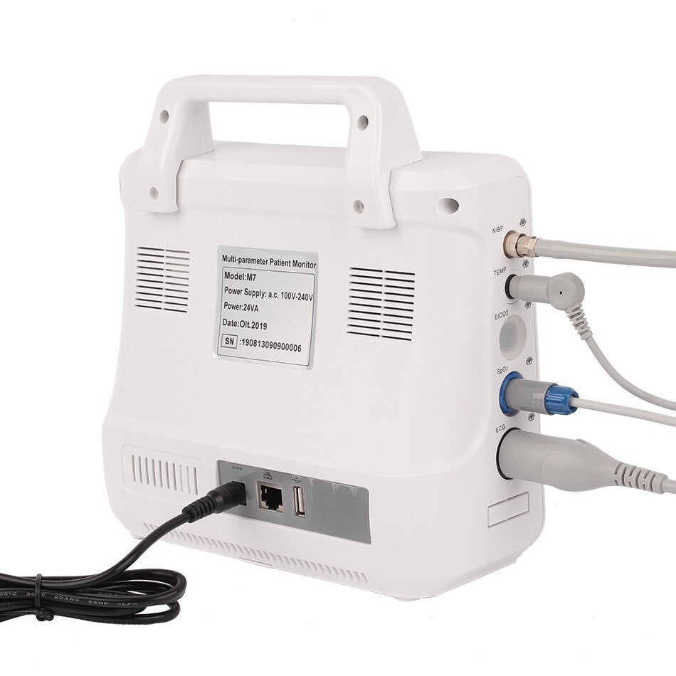 Portable 8" Patient Monitor -Multiparameter Vital Signs Monitor for Clinical Use
