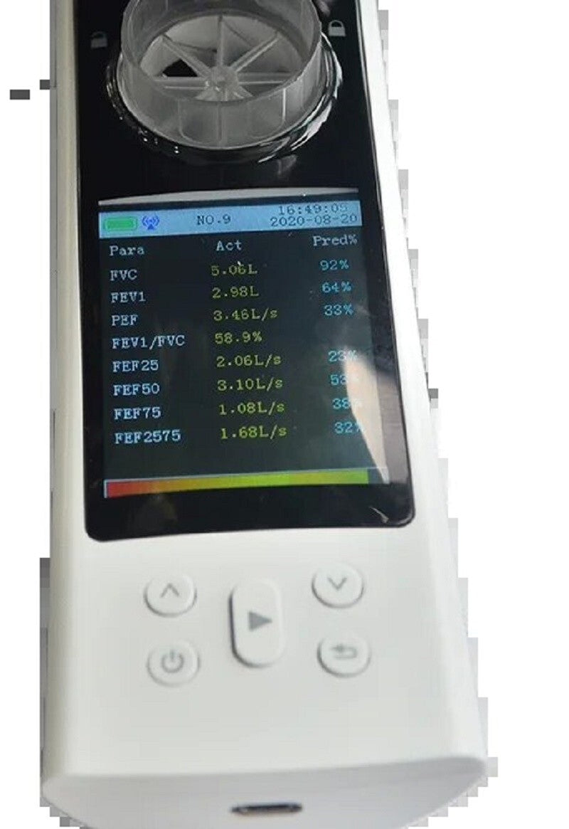 Handheld  SP80B Spirometer-Bluetooth Enabled, Lung Capacity Tester w/ Data