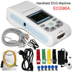 Touch Screen ECG90A Single Channel 12 Leads USB Software Printer EKG ECG Machine