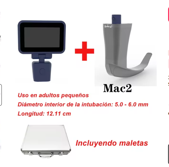 3.5 Inch Touch Screen Video Laryngoscope Laringoscope with 6 Optional Blades