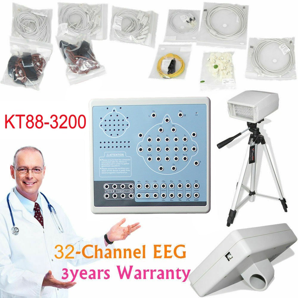 KT88-3200 32-Channel Digital EEG Machine w/ Brain Mapping Software
