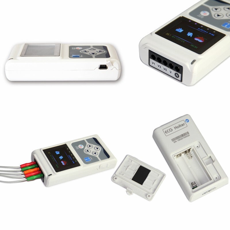 TLC9803 3 Channels ECG Holter Recorder, EKG Dynamic ECG Monitor System