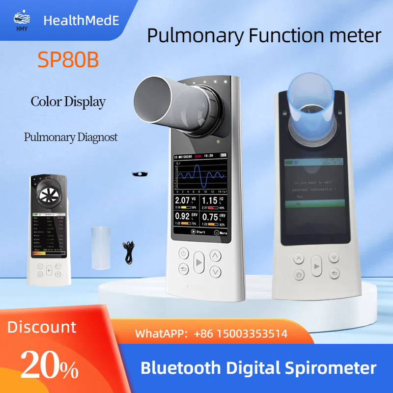 Handheld  SP80B Spirometer-Bluetooth Enabled, Lung Capacity Tester w/ Data