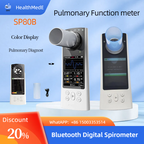 Handheld  SP80B Spirometer-Bluetooth Enabled, Lung Capacity Tester w/ Data