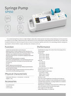 Portable Syringe Pump, Built-in Battery, 2.8" LCD Display & KVO Mode